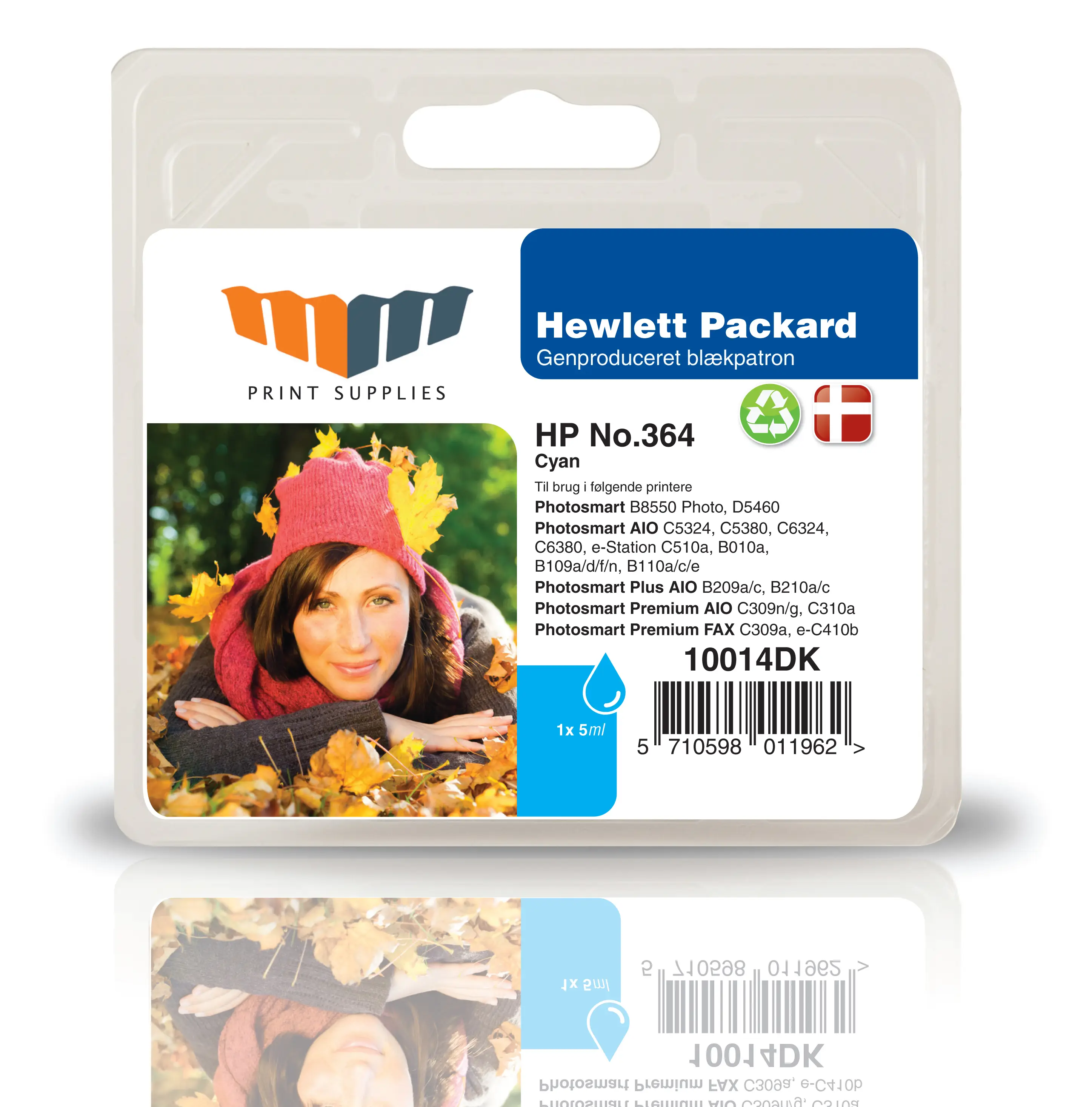 MM Cyan Inkjet Cartridge - Replaces HP No.364 (CB318EE) 10014DK