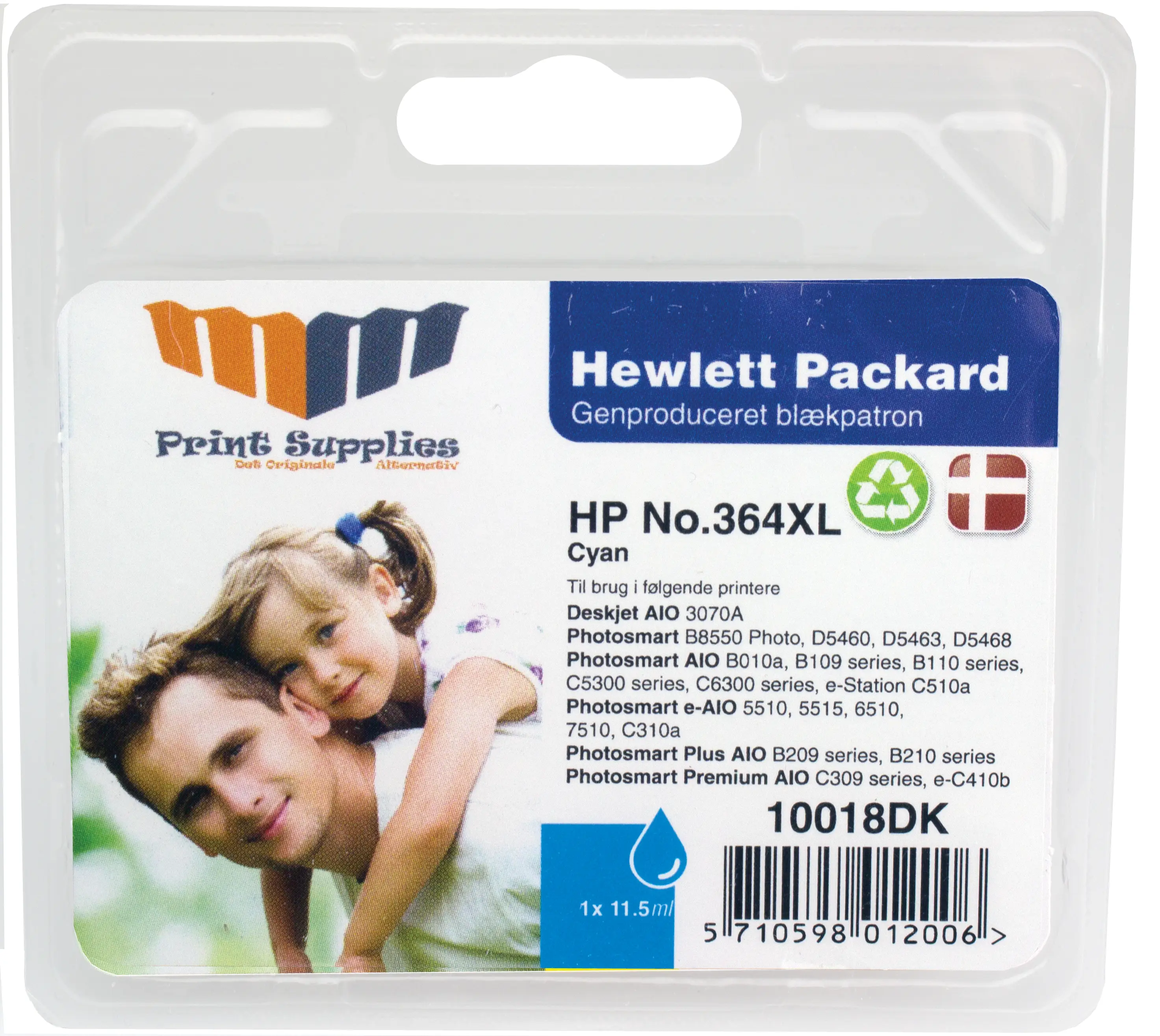 MM Cyan Inkjet Cartridge - Replaces HP No.364XL (CB323EE) 10018DK