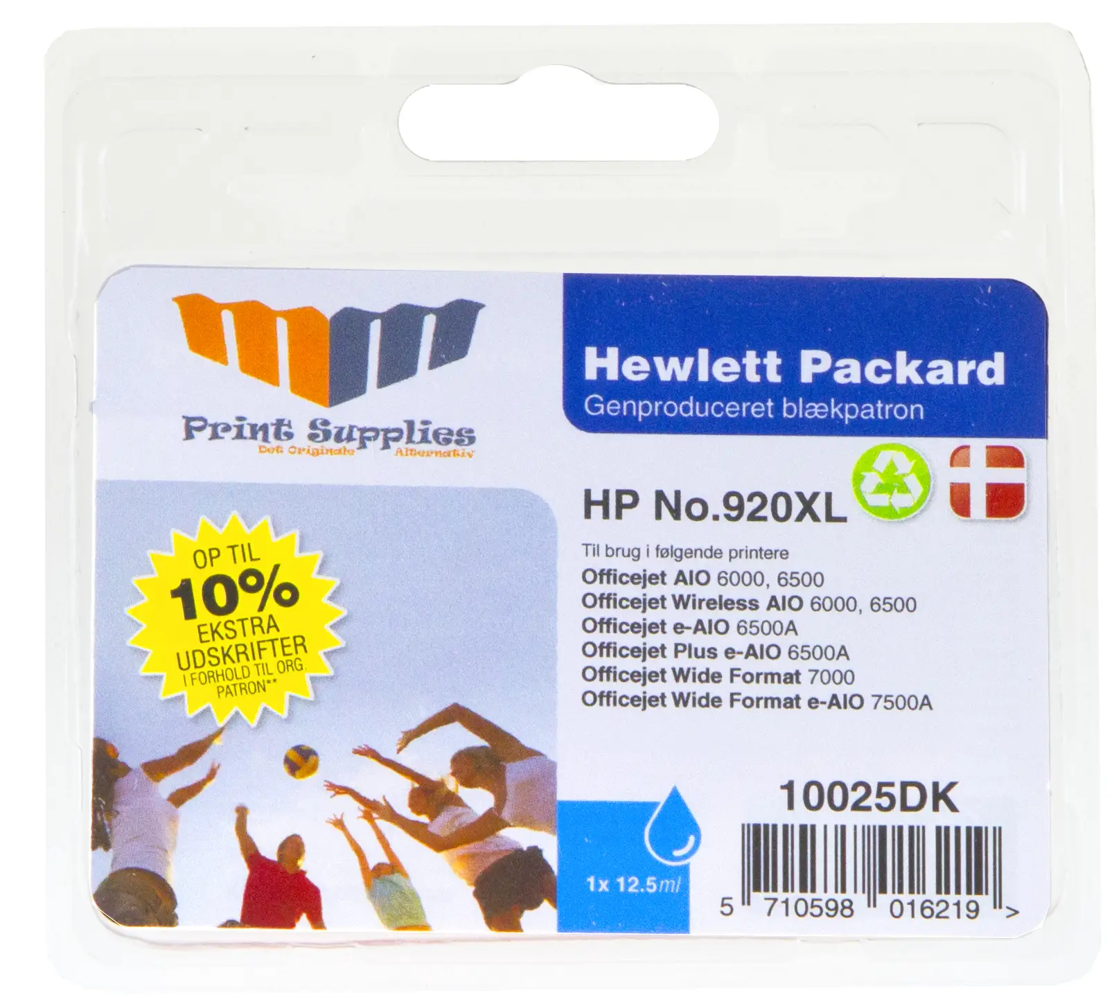 MM Cyan Inkjet Cartridge - Replaces HP No.920XL (CD972AE) 10025DK