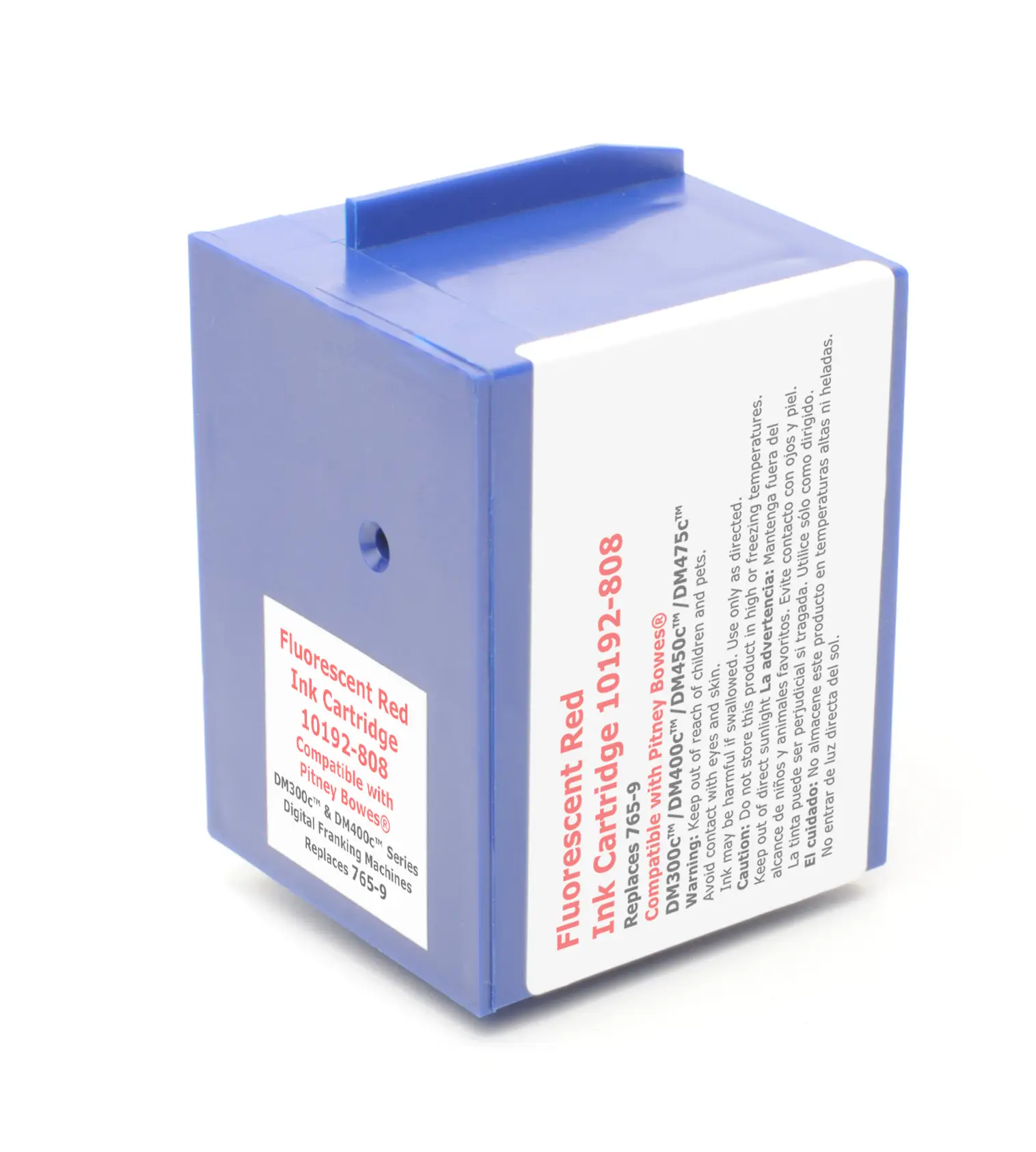 MM Franking Inkjet Cartridge - Flouresent Red - Pitney Bowes 765-9RN - For Pitney Bowes DM 300C / 400C / 450C / 475C I2038DK