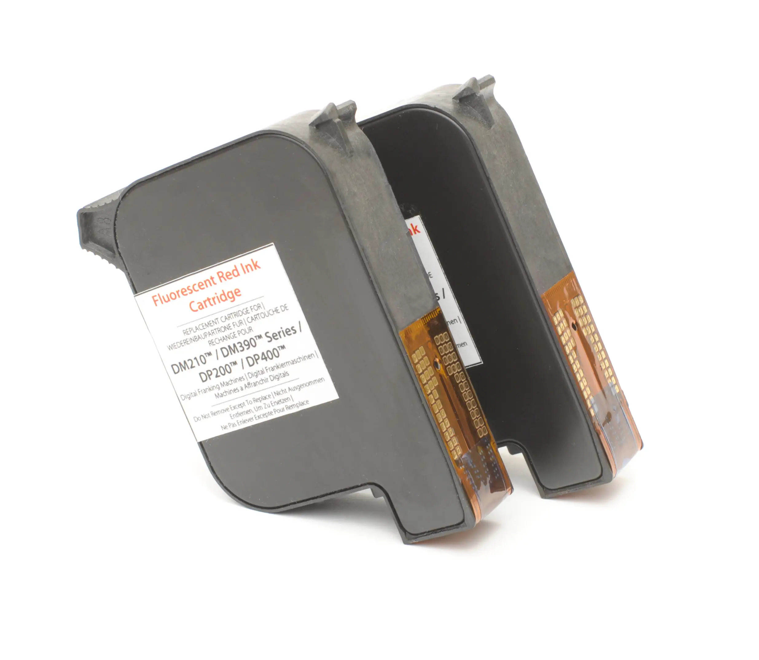 MM Franking Inkjet Cartridge - Flouresent Red - Pitney Bowes DE6128 (FS004256003) - For Pitney Bowes DA 400 / DA 950 / DM 210 / DM 390 / DM 390I / Secap DP 200 / DP 400 I2005DK