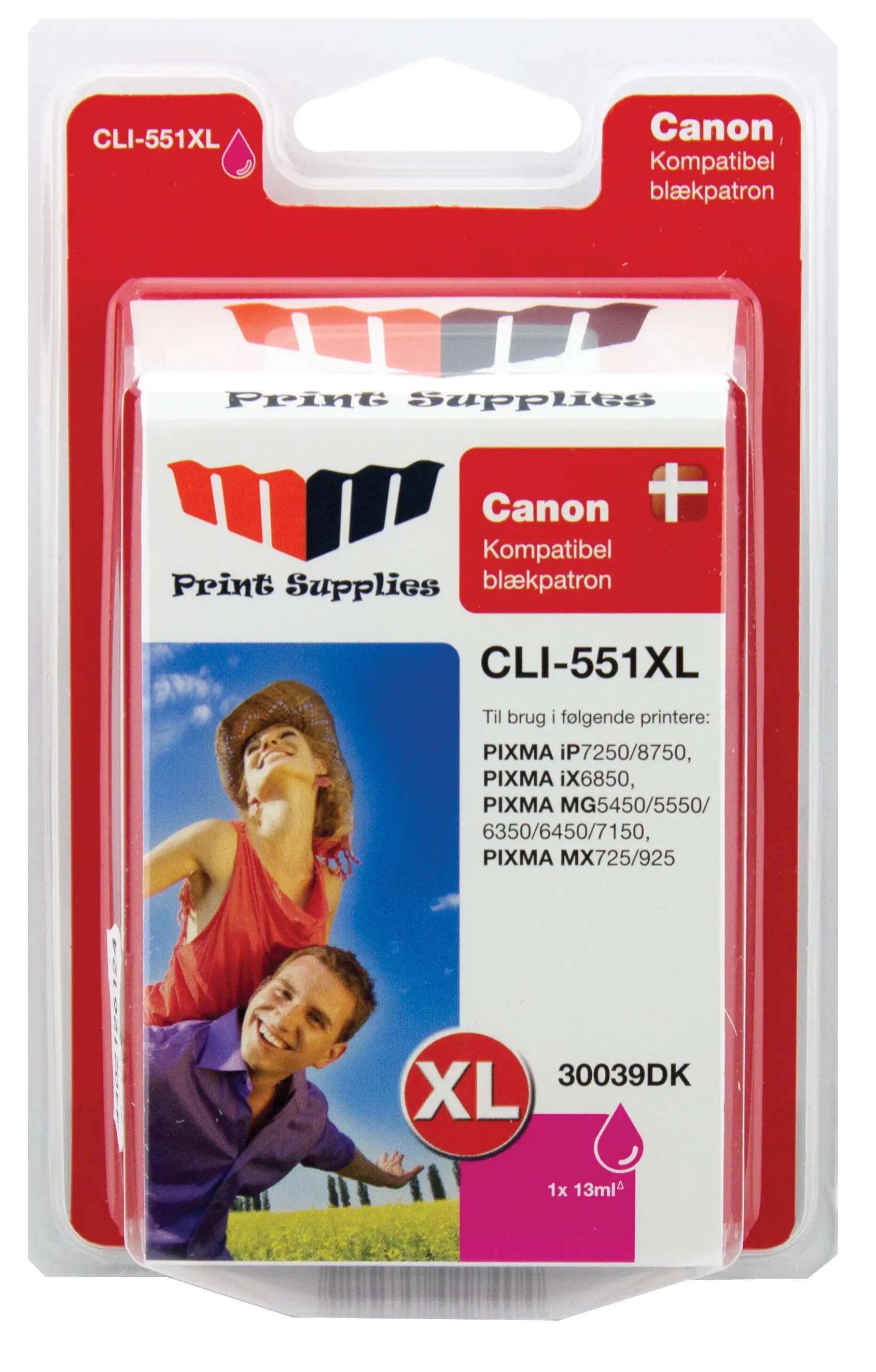 MM Magenta Inkjet Cartridge - Replaces Canon CLI-551MXL 30039DK