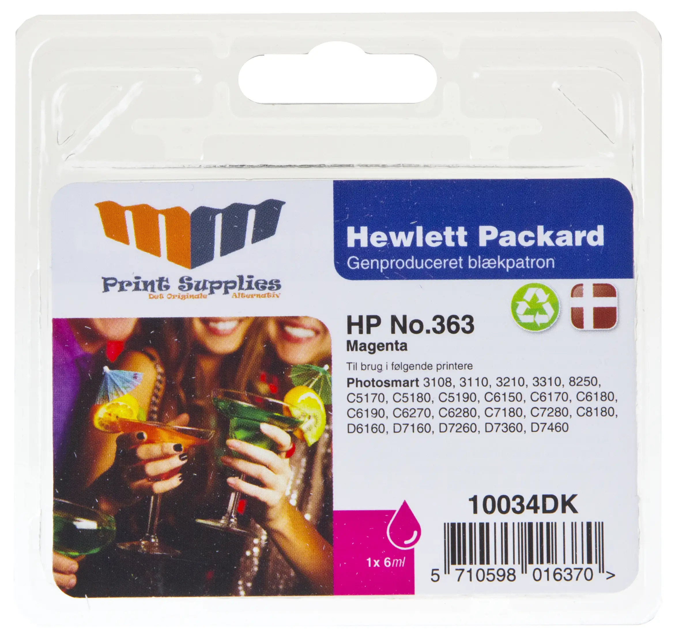 MM Magenta Inkjet Cartridge - Replaces HP No.363 (C8772EE) 10034DK