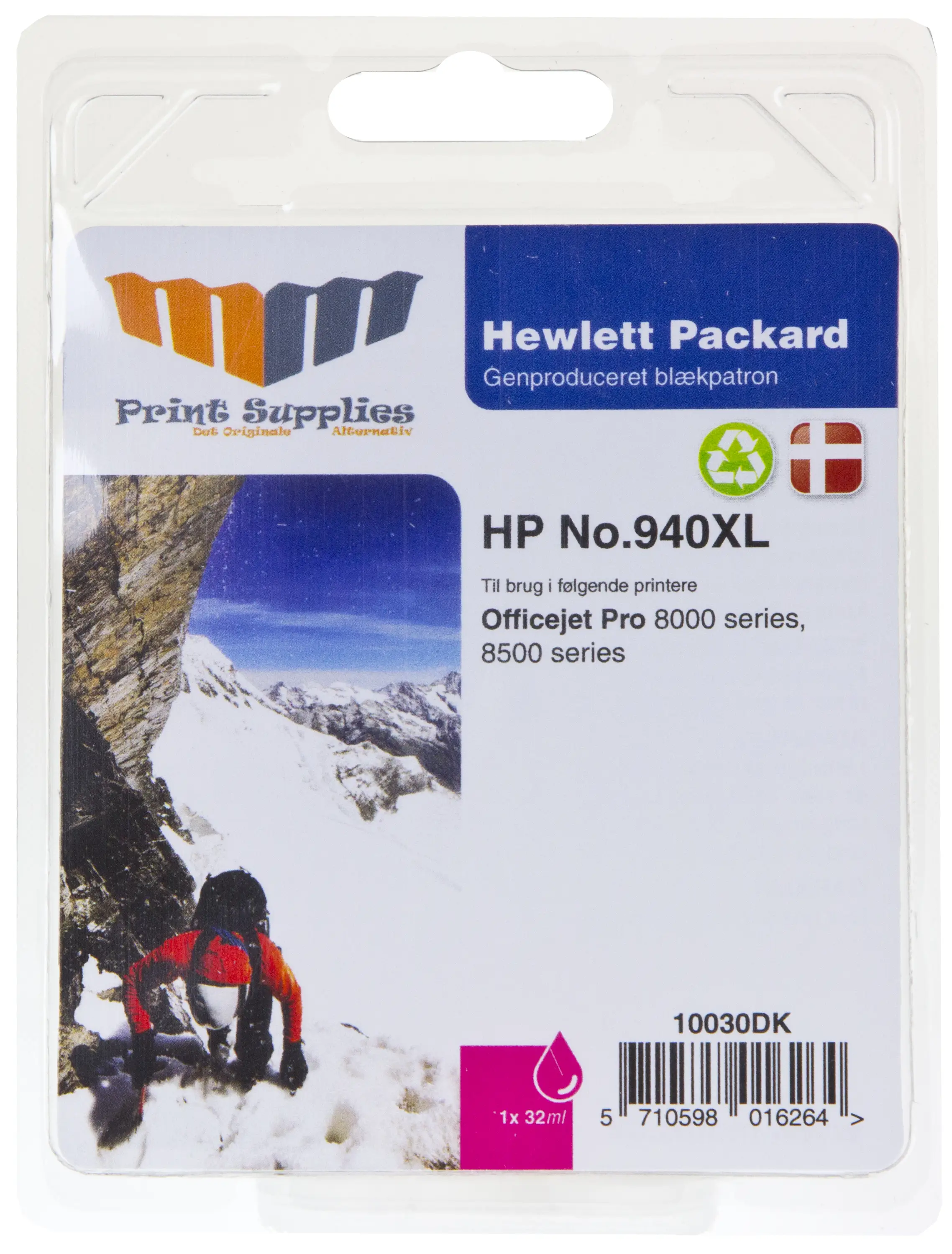 MM Magenta Inkjet Cartridge - Replaces HP No.940XL (C4907AE) - 40% Extra ink compared to OEM 10030DK
