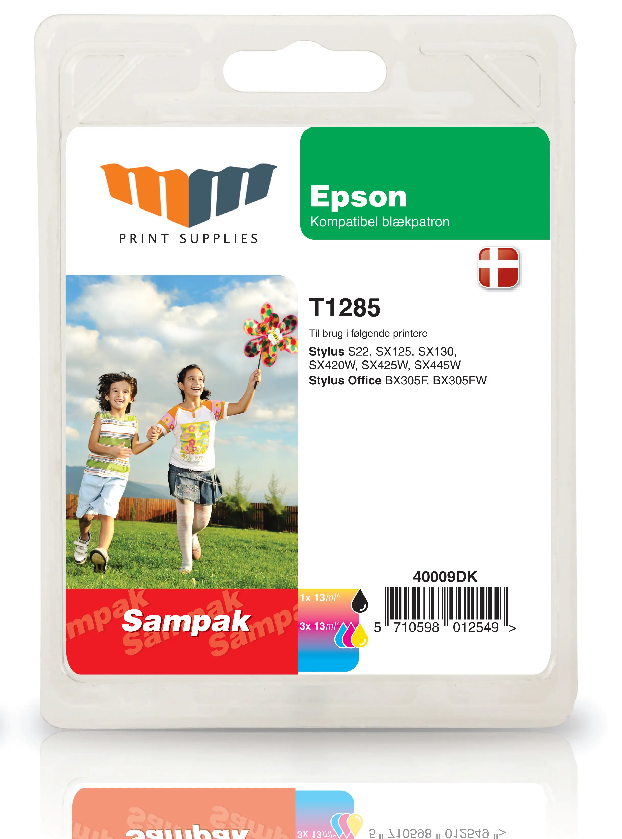 MM Value Pack T1285 (BK/C/M/Y) - Replaces Epson T1285 40009DK