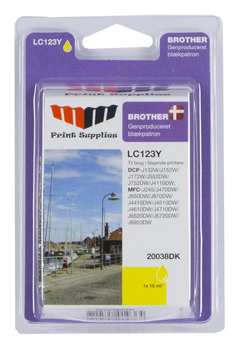 MM Yellow Inkjet Cartridge (LC123Y) 20038DK