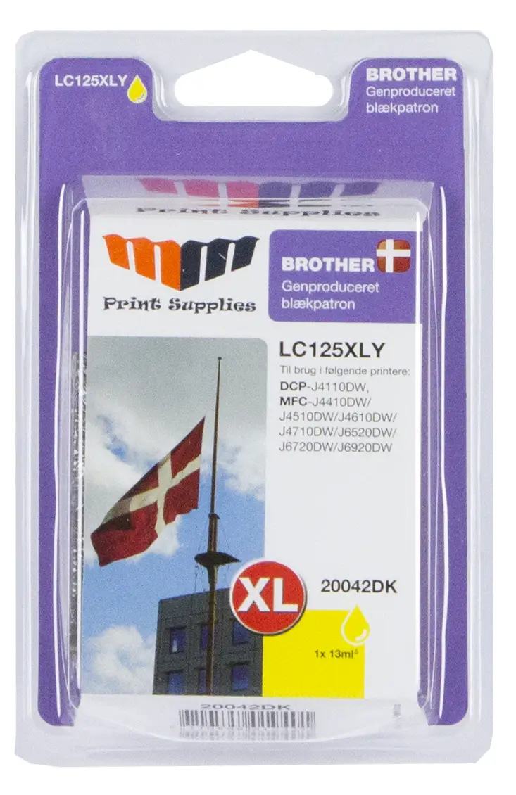 MM Yellow Inkjet Cartridge (LC125XLY) 20042DK
