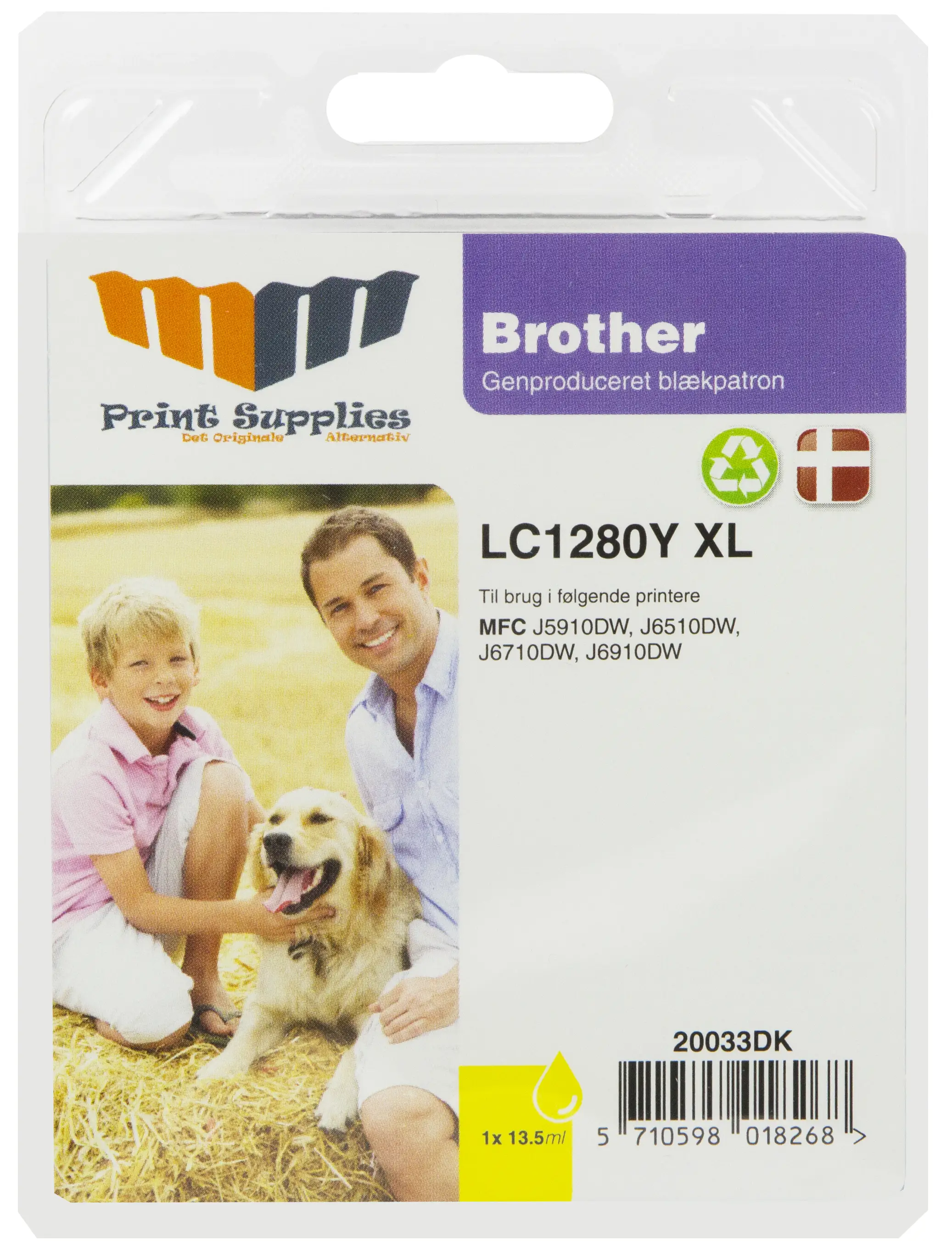 MM Yellow Inkjet Cartridge (LC1280XLY) 20033DK