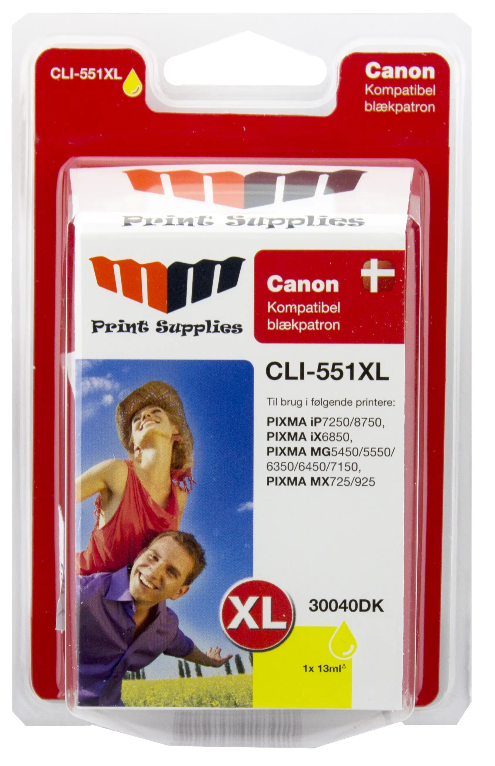 MM Yellow Inkjet Cartridge - Replaces Canon CLI-551YXL 30040DK