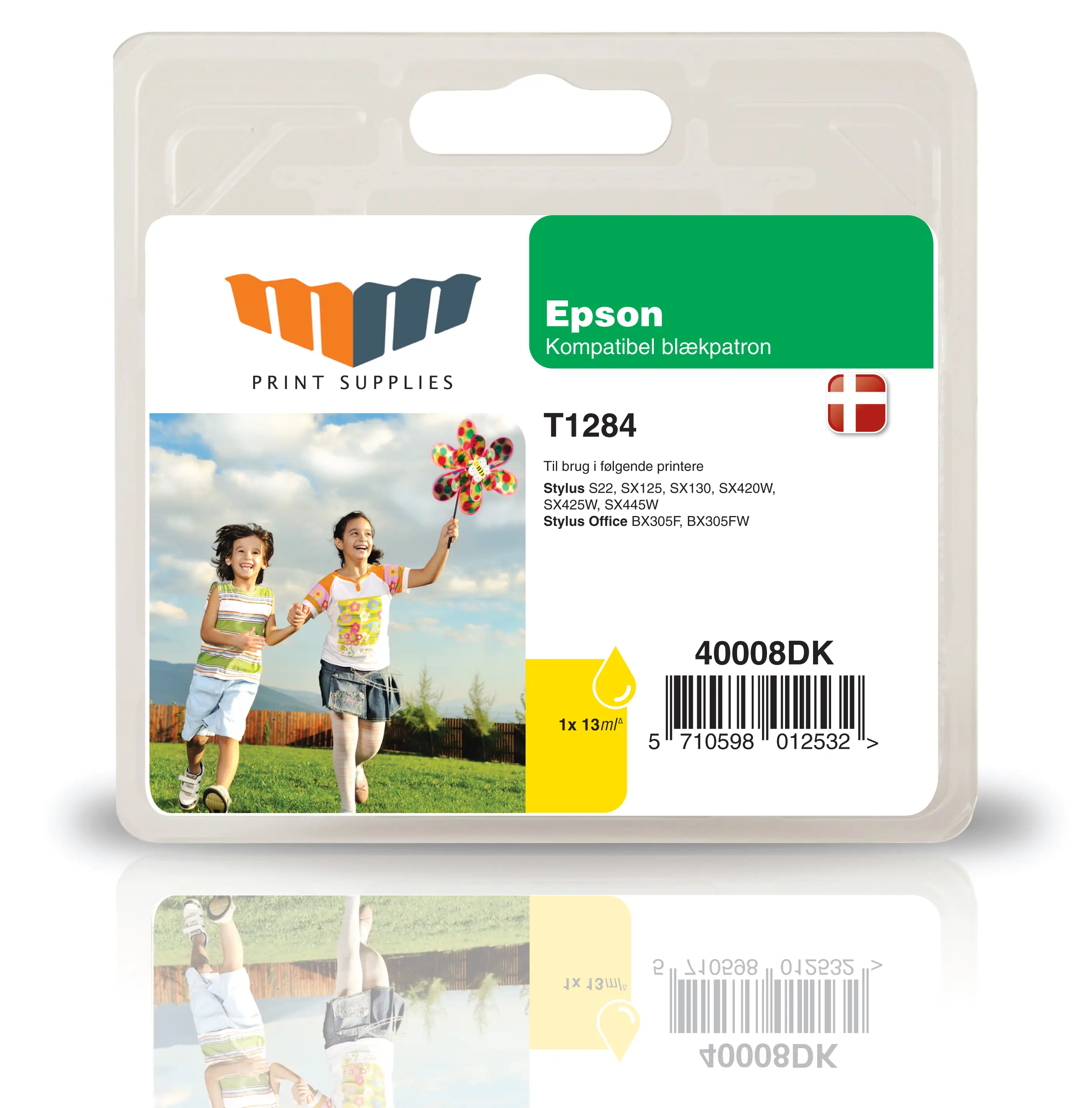 MM Yellow Inkjet Cartridge - Replaces Epson T1284 40008DK