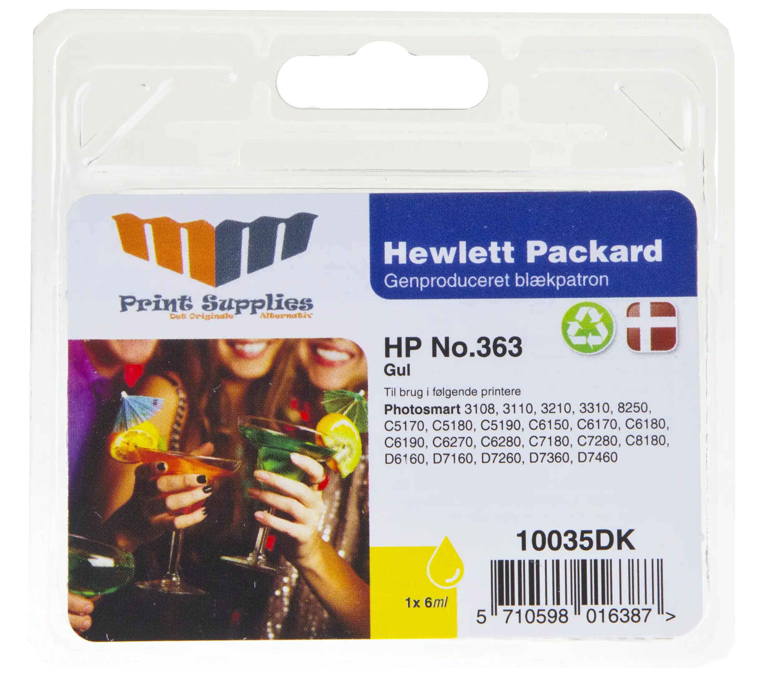MM Yellow Inkjet Cartridge - Replaces HP No.363 (C8773EE) 10035DK
