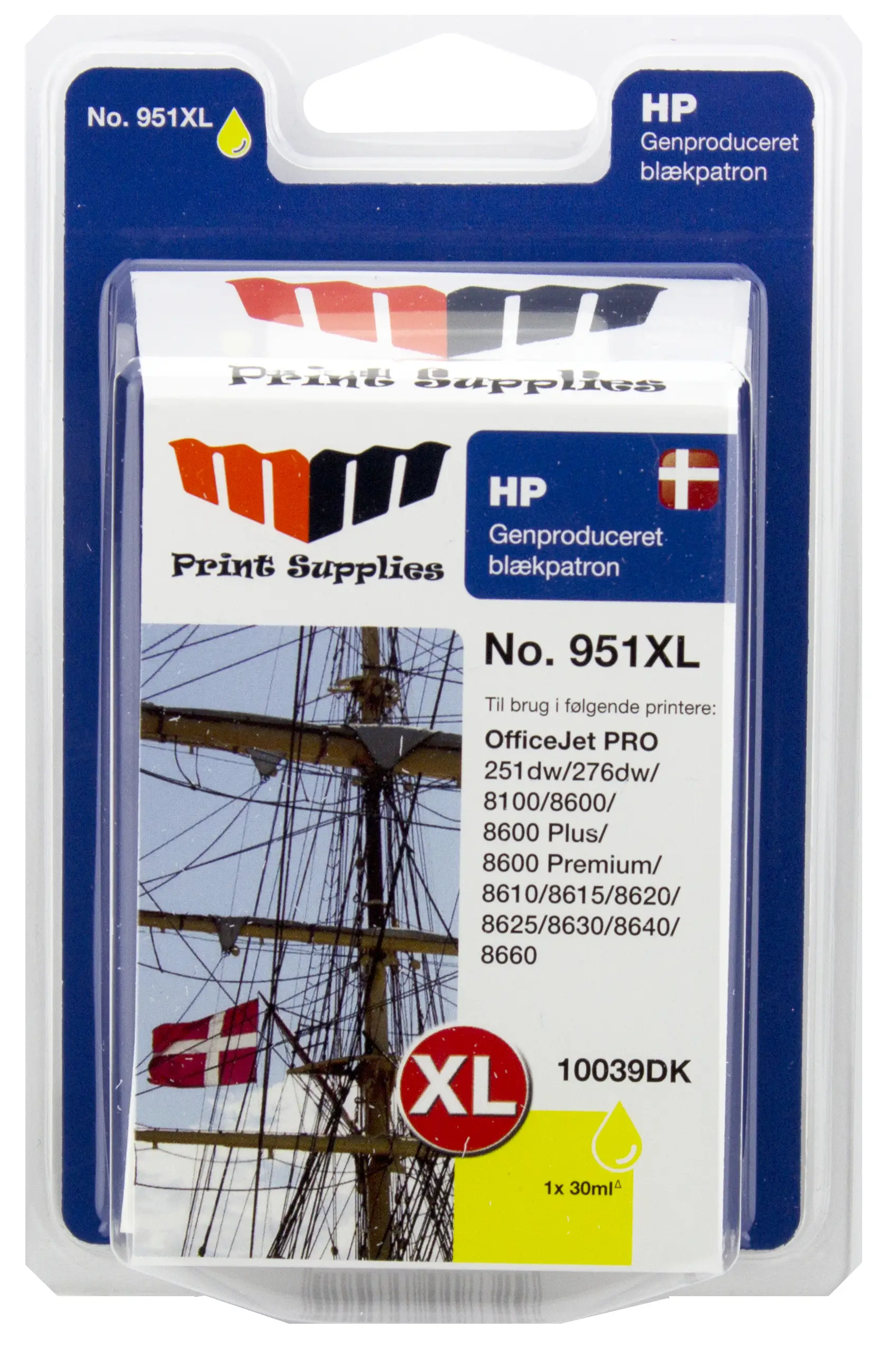 MM Yellow Inkjet Cartridge - Replaces No.951XL (CN048AE) 10039DK
