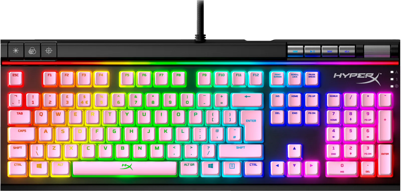 HyperX Pudding Keycaps - ABS - Pink 644H8AA
