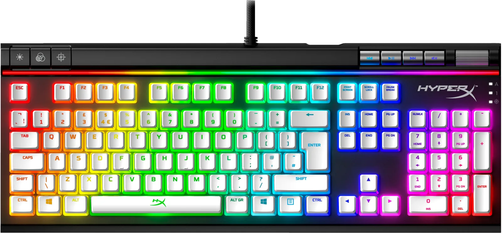 HyperX Pudding Keycaps - ABS - White 644H9AA