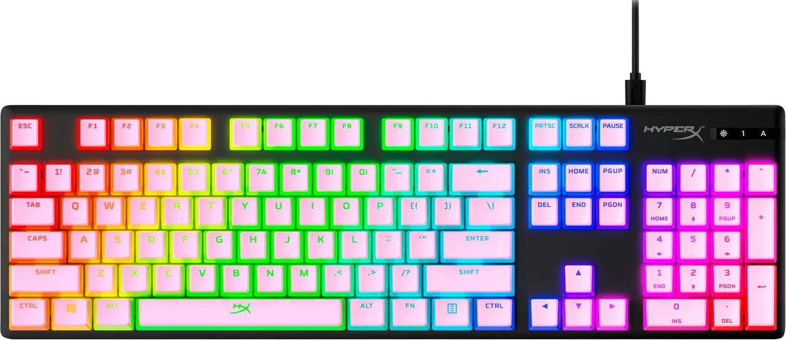 HyperX Pudding Keycaps - PBT - Pink 644H7AA