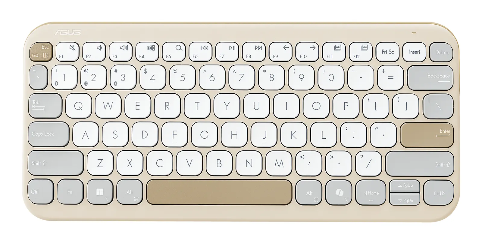 ASUS KW100 KEYBOARD/BG/UI/80 klavye Evrensel Bluetooth Bej