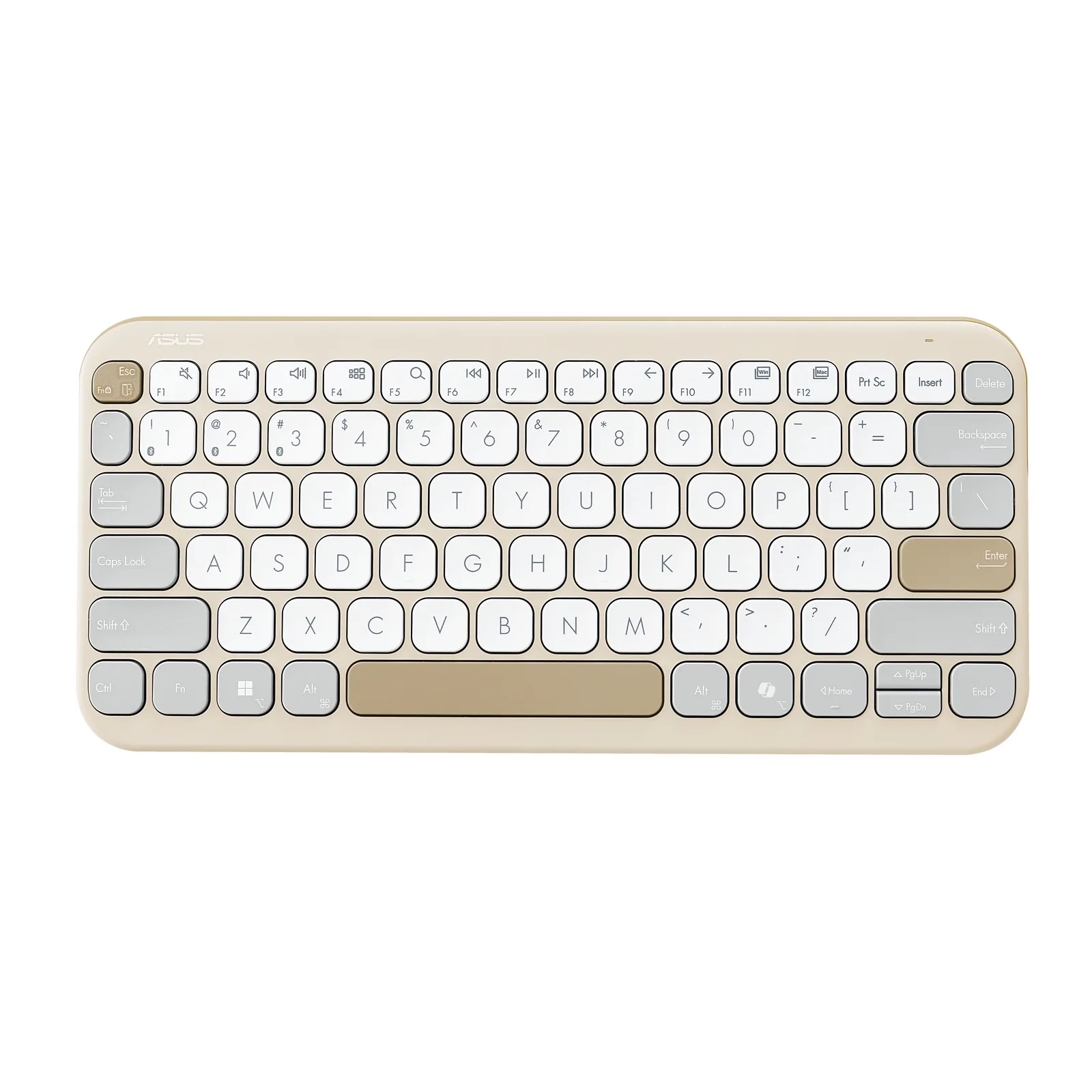 ASUS Marshmallow Keyboard KW100 klavye Ev Bluetooth Bej