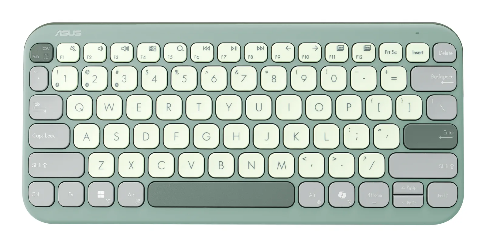 ASUS Marshmallow Keyboard KW100 klavye Ev Bluetooth Yeşil
