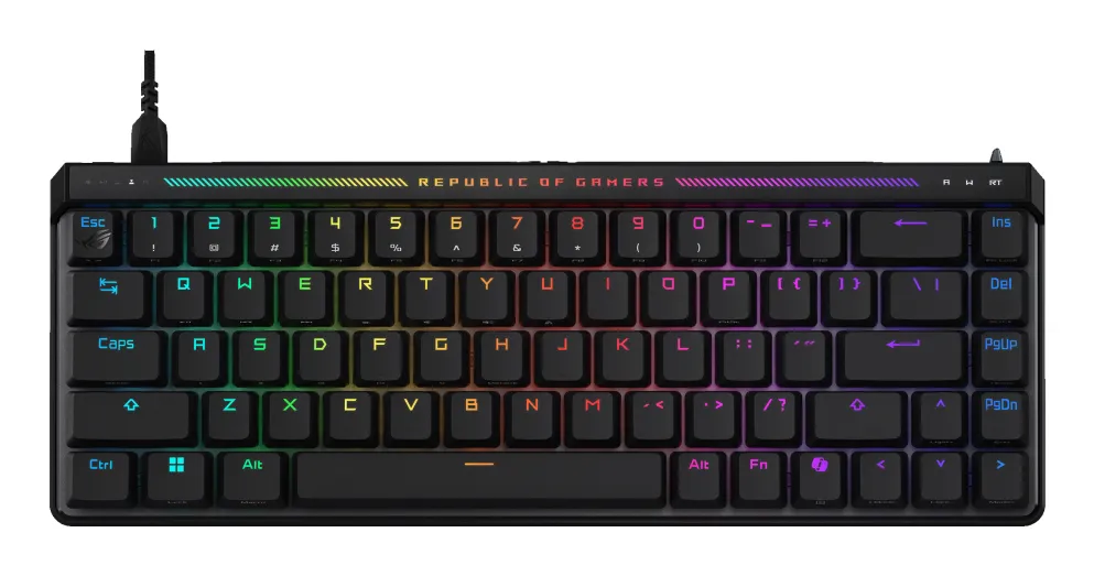 ASUS ROG Falchion Ace HFX klavye Oyun USB Fransızca Siyah