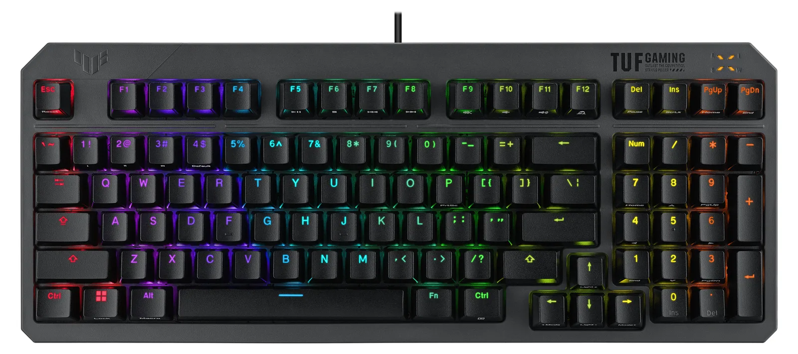 ASUS TUF Gaming K3 Gen II klavye Oyun USB Siyah