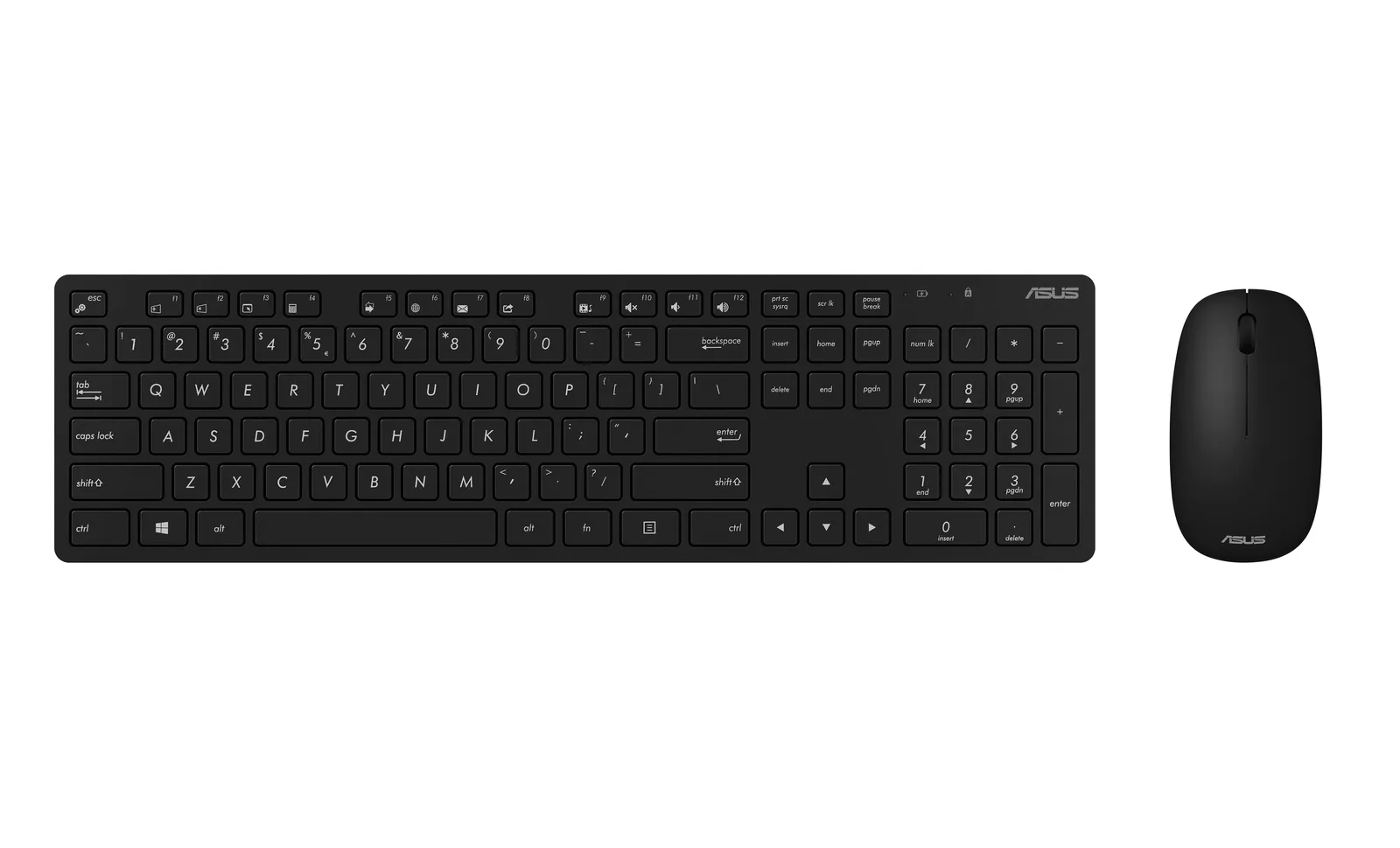 ASUS W5000 KEYBOARD+MOUSE klavye Fare dahil Ofis RF kablosuz İngiliz İngilizcesi Siyah
