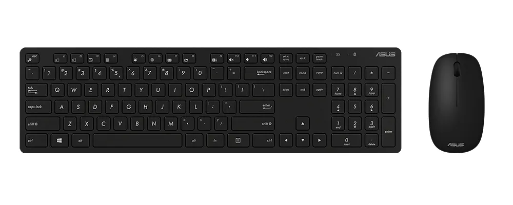 ASUS W5000 klavye Fare dahil Ev / Ofis RF kablosuz QWERTY Portekizce Siyah