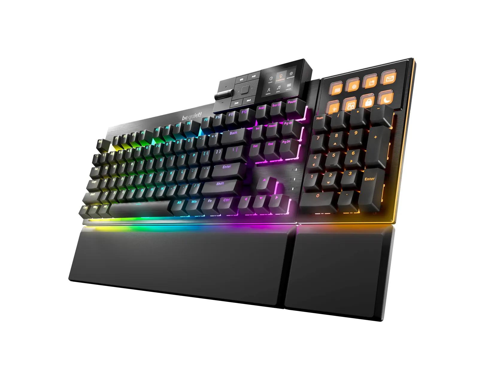 be quiet! Dark Mount Silent Tactile US ANSI klavye Oyun USB QWERTY Amerikan İngilizcesi Siyah