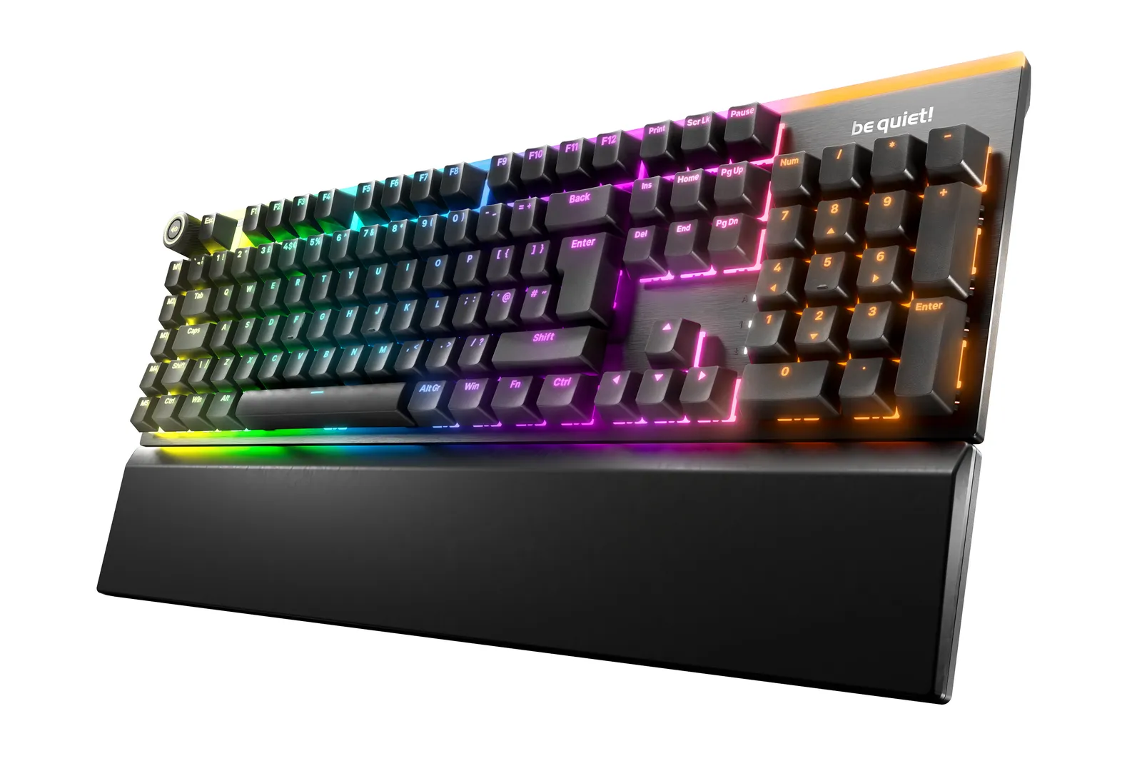be quiet! Light Mount Silent Linear UK ISO klavye Oyun USB QWERTY İngiliz İngilizcesi Siyah
