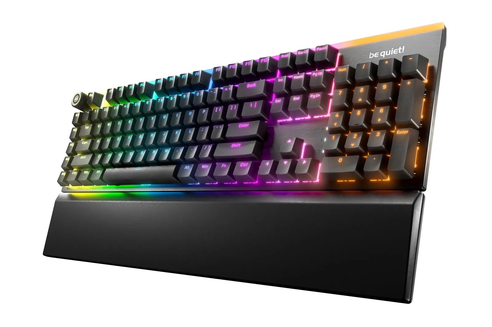 be quiet! Light Mount Silent Linear US ANSI klavye Oyun USB QWERTY Amerikan İngilizcesi Siyah