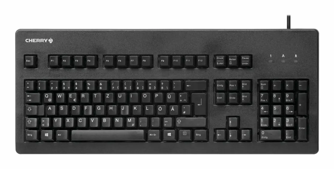 CHERRY G80-3000 klavye Ev / Ofis USB QWERTY Korece Siyah