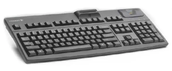 CHERRY G83-14601LPAEU-2 Biometric Keyboard Black