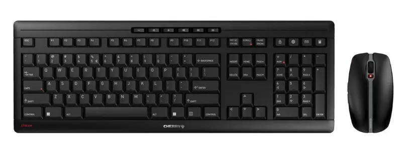 CHERRY JD-8560TW-2 klavye Fare dahil Evrensel RF kablosuz QWERTY Chinese Pinyin Siyah