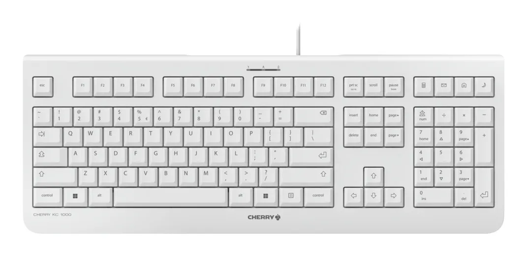 CHERRY JK-0800CN-0 klavye Evrensel USB QWERTY Geleneksel Çince Beyaz