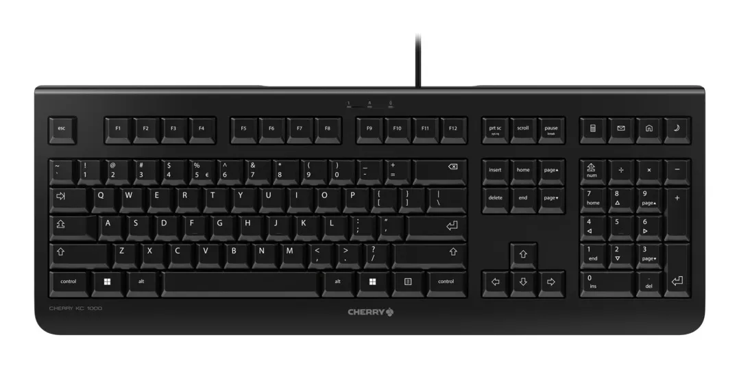 CHERRY JK-0800CN-2 klavye Evrensel USB QWERTY Geleneksel Çince Siyah