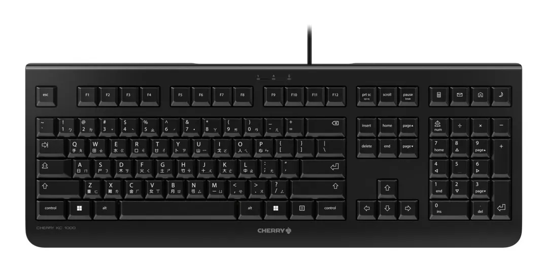 CHERRY JK-0800TW-2 klavye Evrensel USB QWERTY Chinese Pinyin Siyah