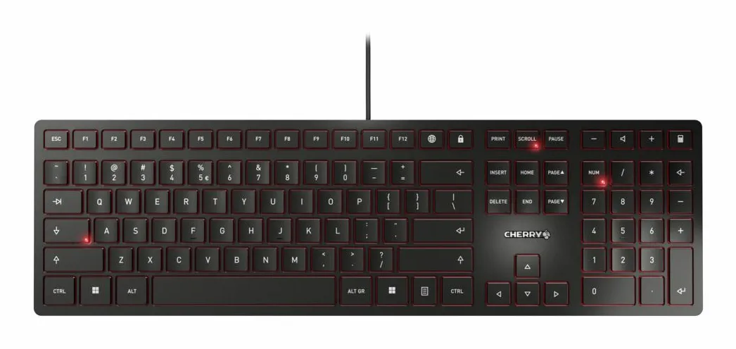 CHERRY JK-1600CN-2 klavye Ev / Ofis USB QWERTY Geleneksel Çince Siyah