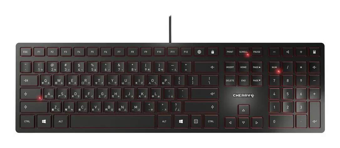 CHERRY JK-1600TW-2 klavye Ev / Ofis USB QWERTY Chinese Pinyin Siyah