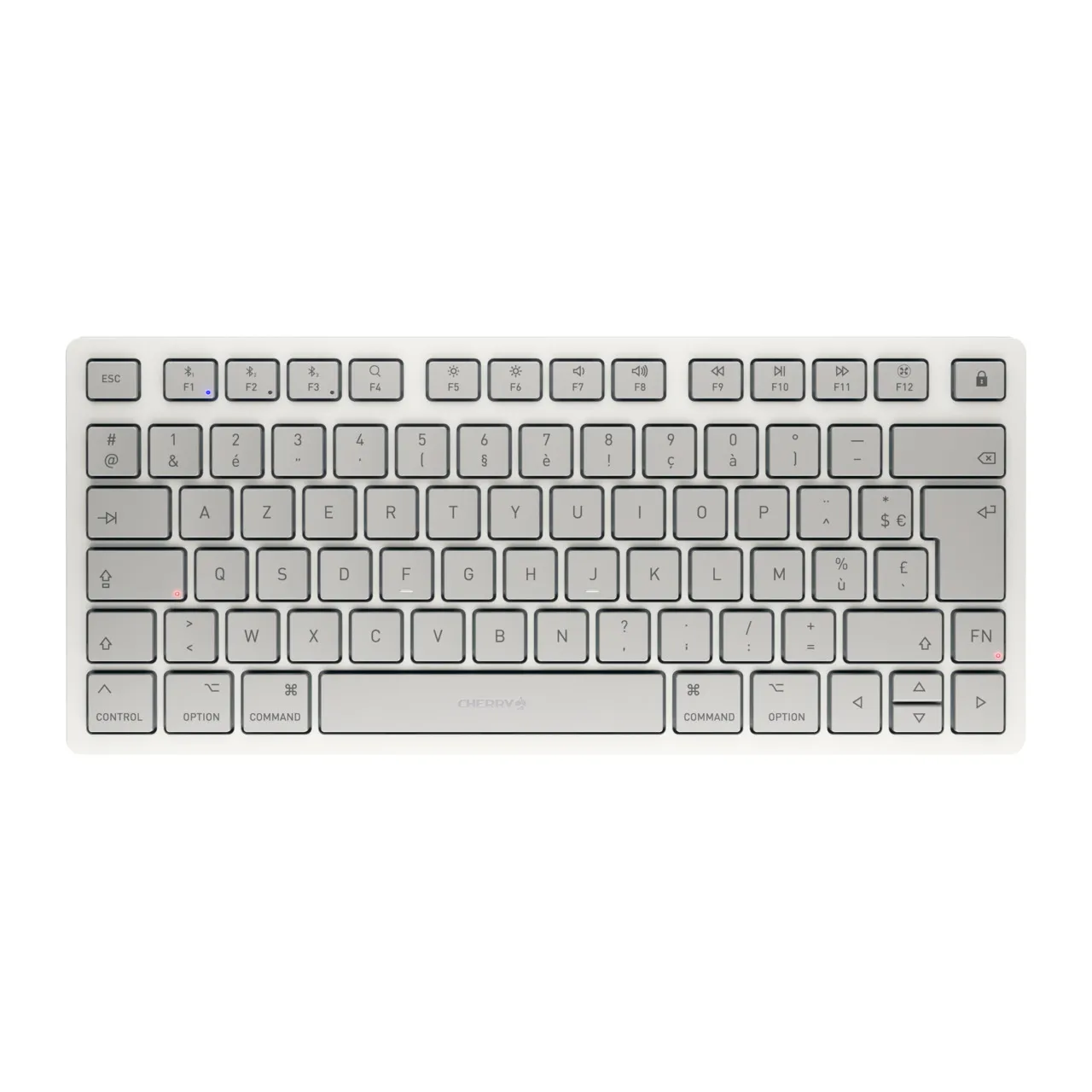 CHERRY JK-7110FR-25 klavye Ev Bluetooth AZERTY Fransızca Beyaz