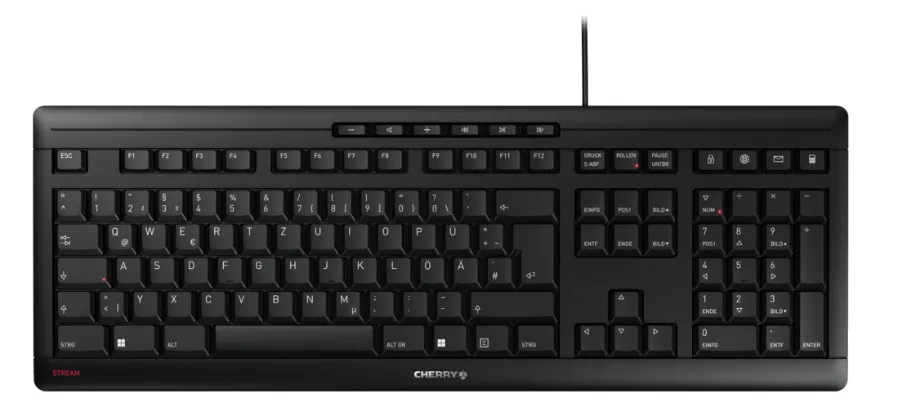 CHERRY JK-8500AA-2 klavye Ev / Ofis USB Siyah