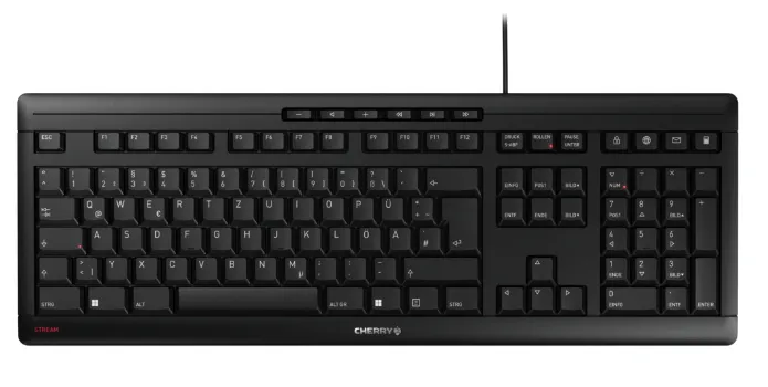 CHERRY JK-8500CF-2 klavye Ev / Ofis USB Siyah