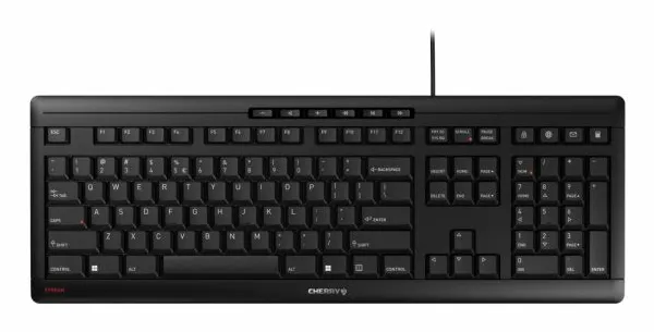 CHERRY JK-8500CN-2 klavye Ev / Ofis USB QWERTY Geleneksel Çince Siyah