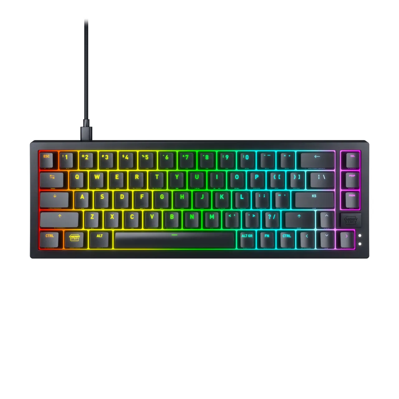CHERRY K5V2 Compact klavye Oyun USB QWERTY İngilizce Siyah
