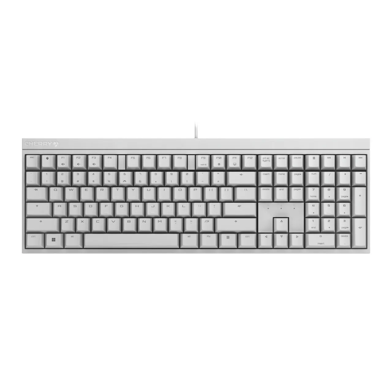 CHERRY MX 2.0S klavye Oyun USB QWERTY Korece Beyaz