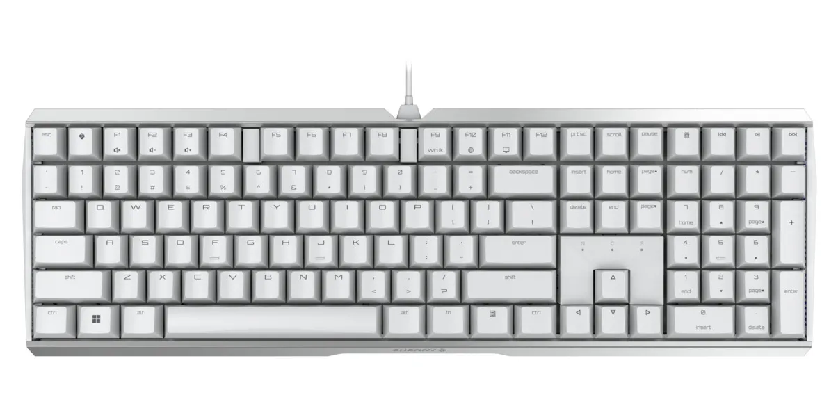 CHERRY MX Board 3.0S klavye Oyun USB QZERTY Chinese Pinyin Beyaz