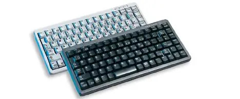 CHERRY Slim Line Keyboard Cherry Qwerty US 86keys PS2 USB Black G84-4100PTMEU