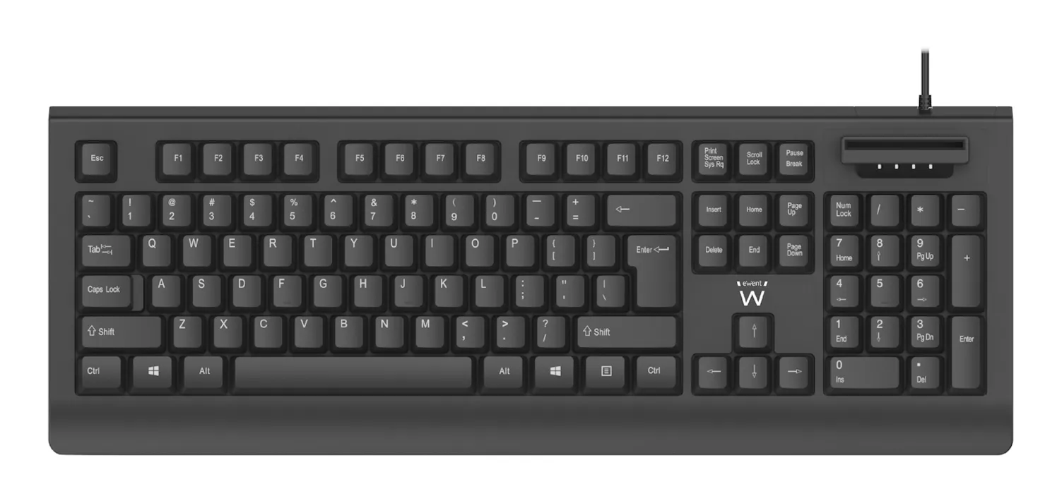 Ewent EW3286 klavye Evrensel USB QWERTY İspanyolca Siyah
