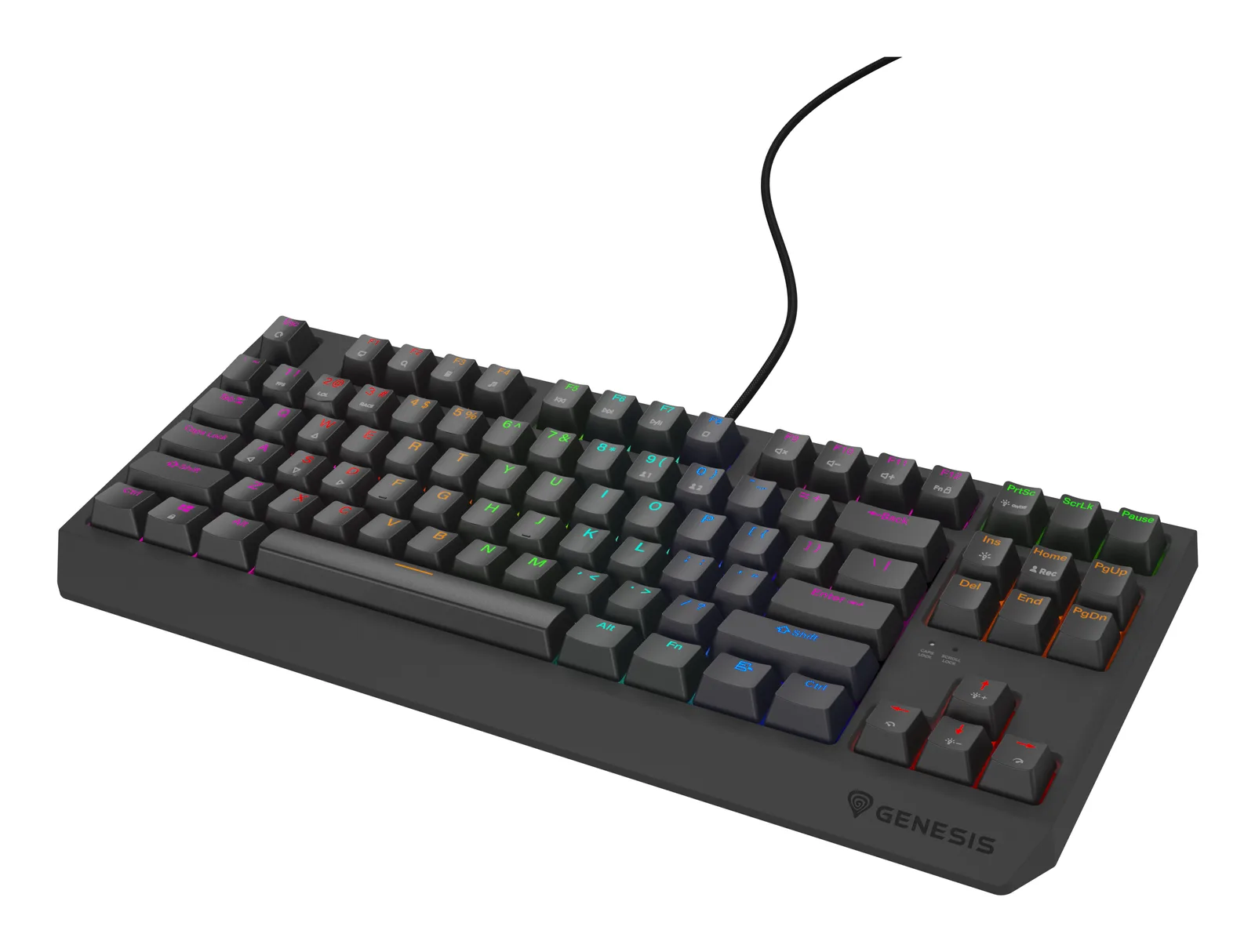 GENESIS Thor 230 TKL Lite klavye Oyun USB QWERTY İngilizce Siyah