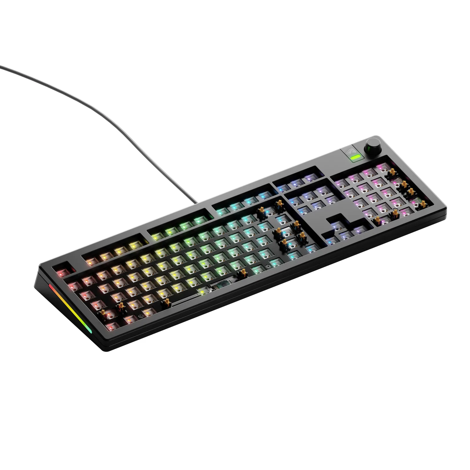 Glorious Gaming GMMK 3 100% Barebones klavye Oyun USB Hayır Siyah