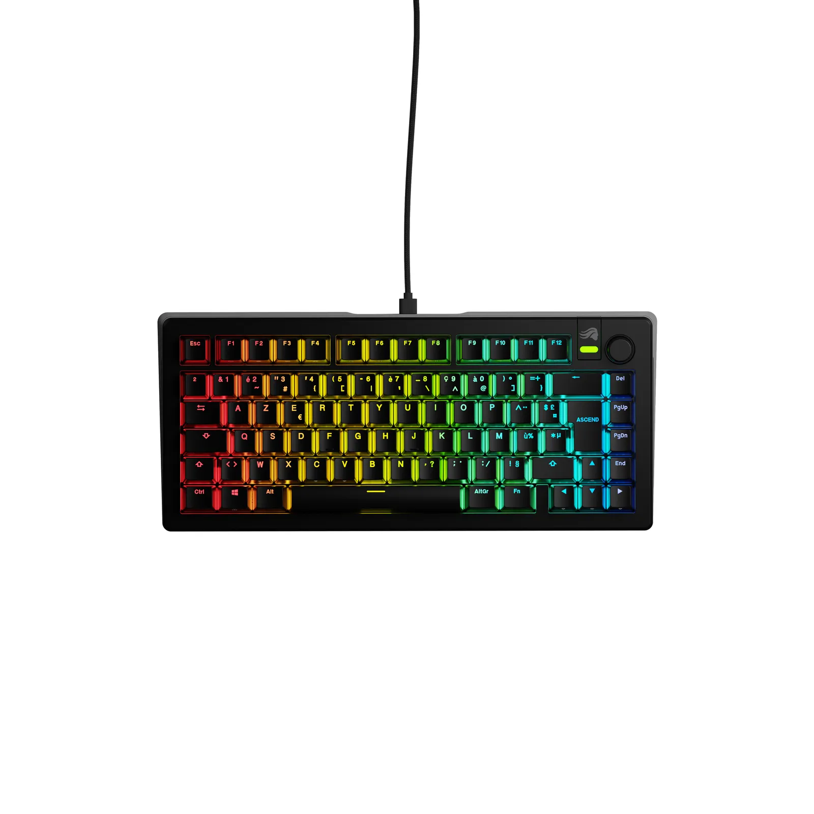 Glorious Gaming GMMK 3 75% Prebuilt klavye Oyun USB Siyah