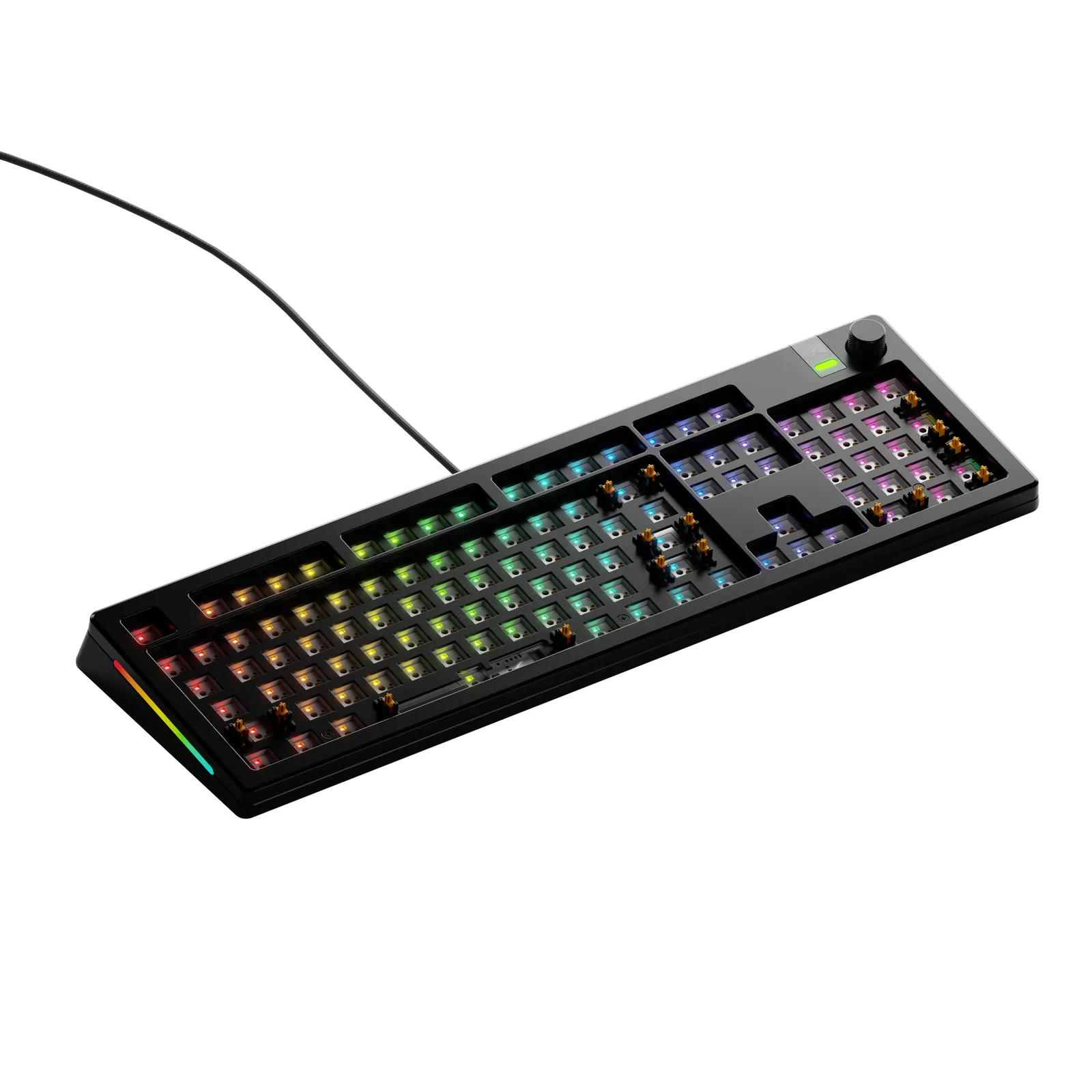 Glorious Gaming GMMK 3 PRO 100% Barebones klavye Ev USB Hayır Siyah